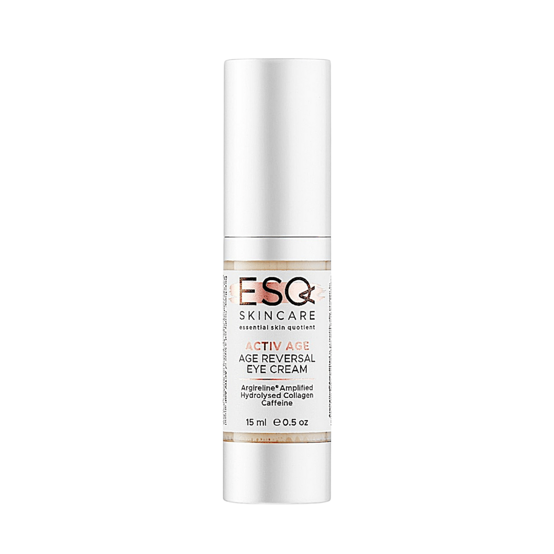 ESQ Skincare Activ Age Age Reversal Eye Cream bottle on a white background