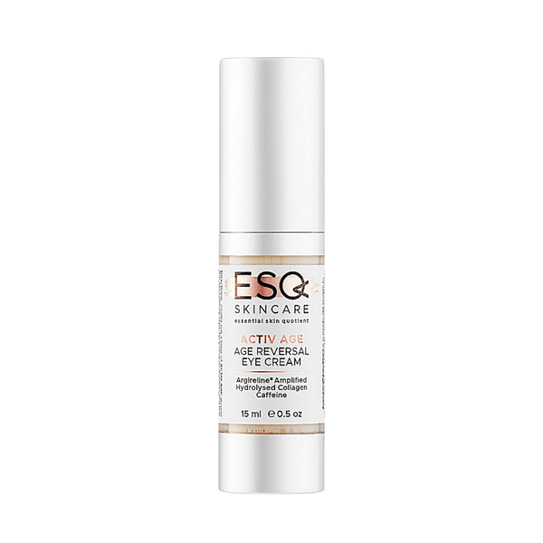 ESQ Skincare Activ Age Age Reversal Eye Cream bottle on a white background