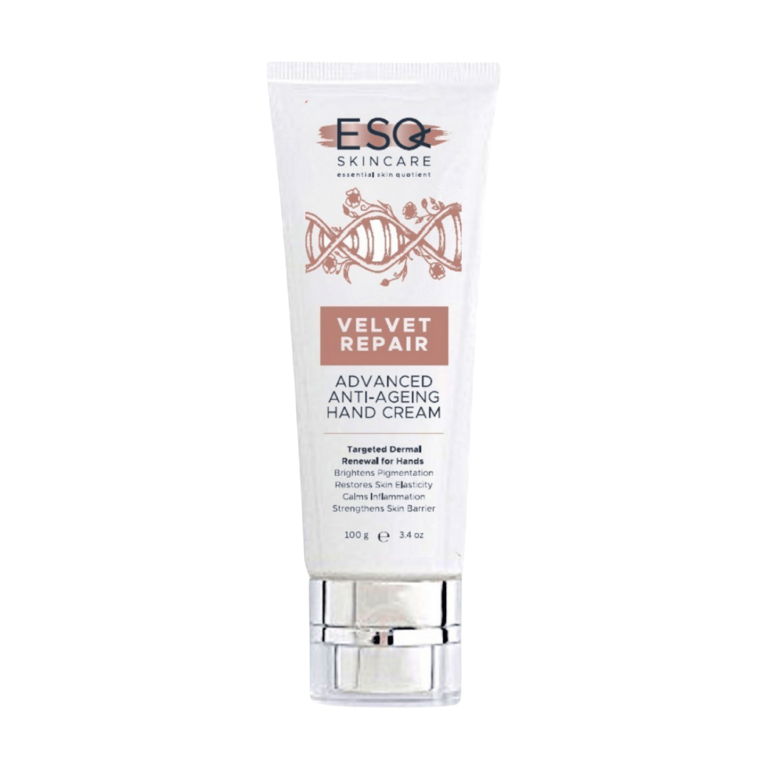 ESQ Skincare Velvet Repair Advanced Anti-Ageing Hand Cream on a white background