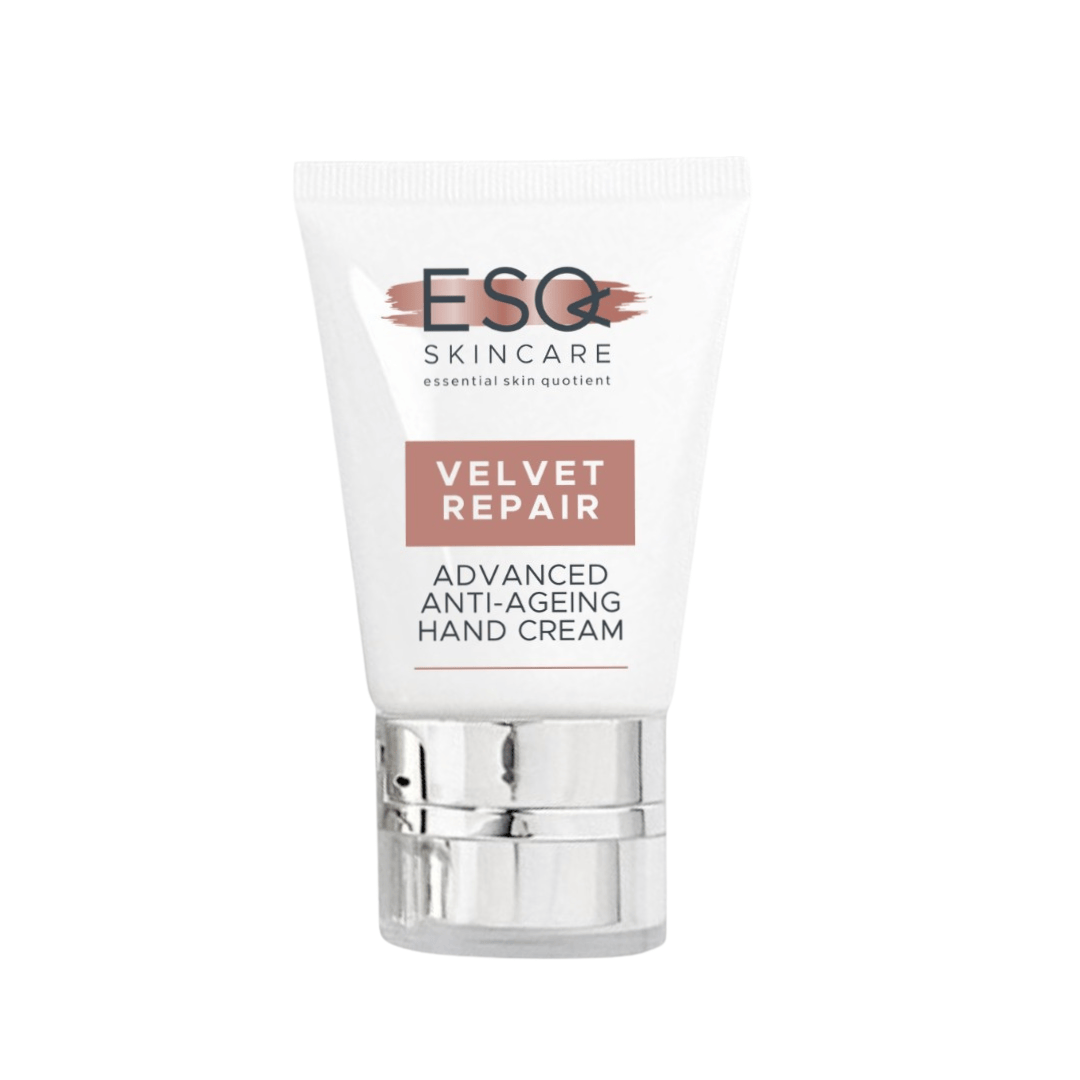 ESQ Skincare Velvet Repair Advanced Anti-Ageing Hand Cream on a white background