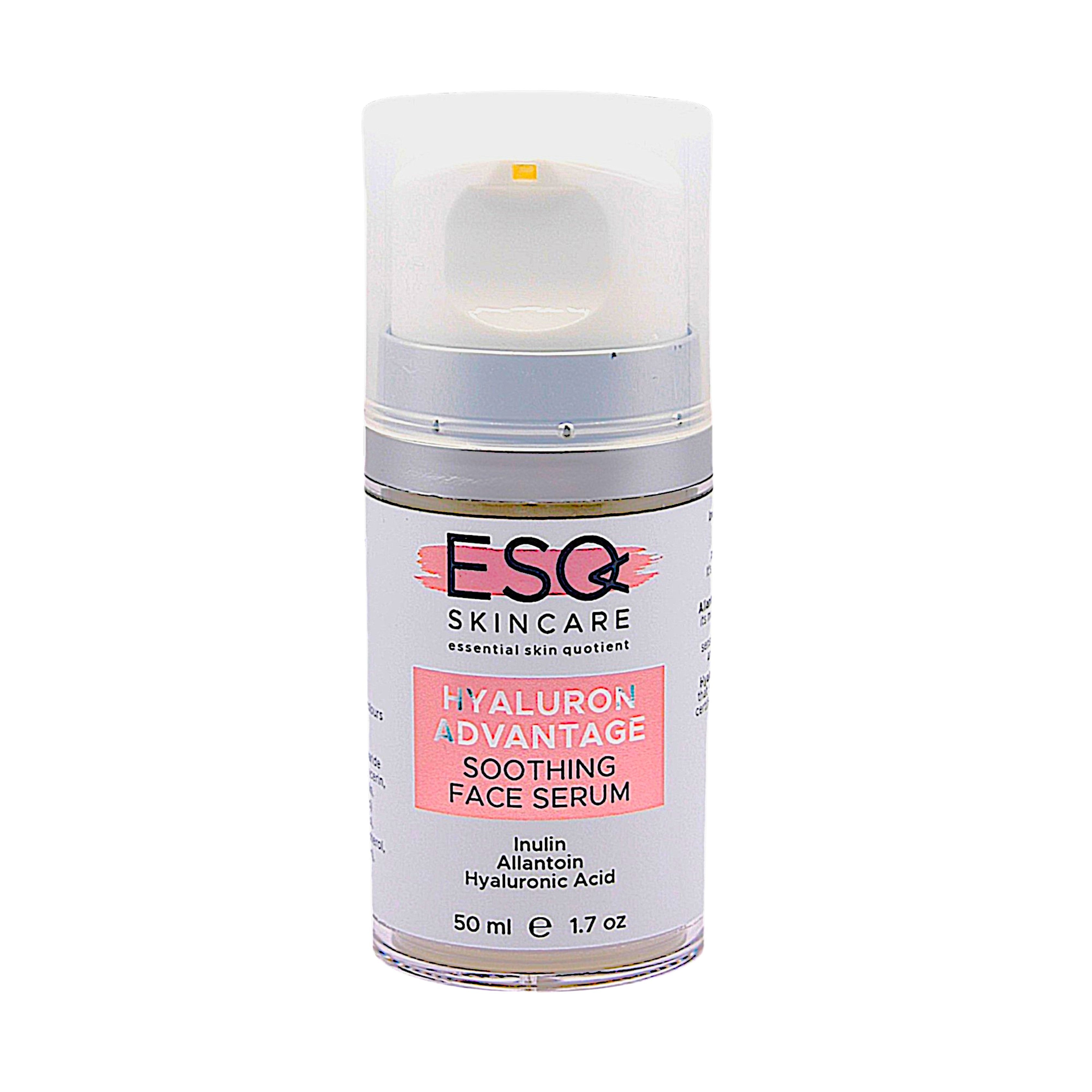 ESQ Skincare Hyaluron Advantage Soothing Face Serum on a white background